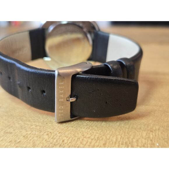 Ted Baker Gents Japanese Quartz Black Dial Leather Strap Men's Watch TE1092 - Picture 9 of 12
